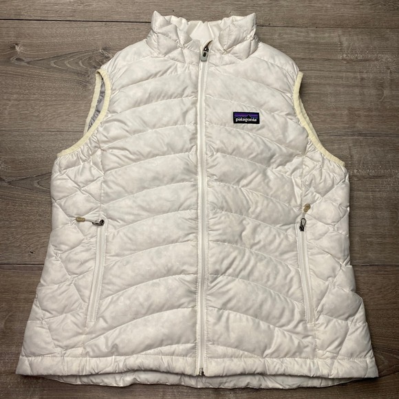 Patagonia Jackets & Blazers - Patagonia Vest Down Sweater Women M White Puffer Goose Down 84627 FA13